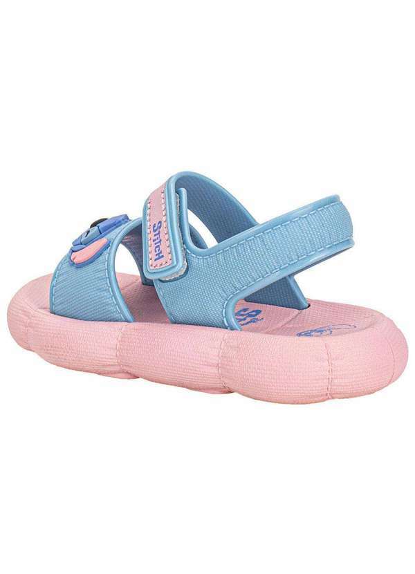 Grendene Kids - Sandália Infantil Baby Disney Pump Puff Grendene Kids 23377 Azul/Rosa 3