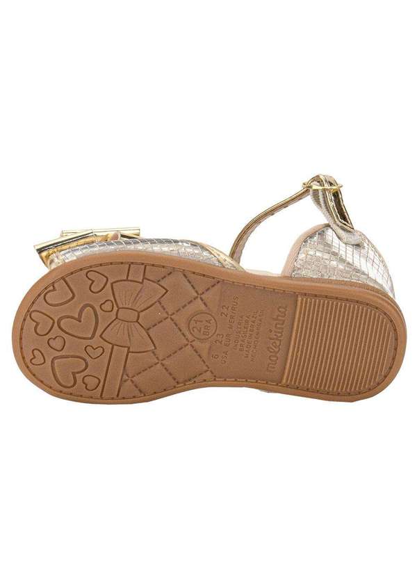 Molekinha - Sandália Infantil Baby Molekinha 2114269 - Ouro 4