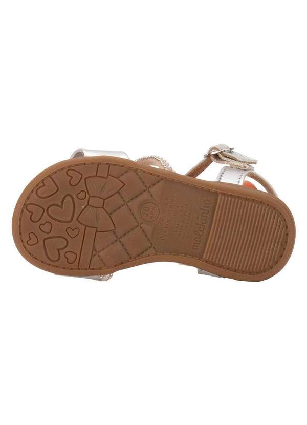 Molekinha - Sandália Infantil Baby Molekinha 2114277 - Prata 4