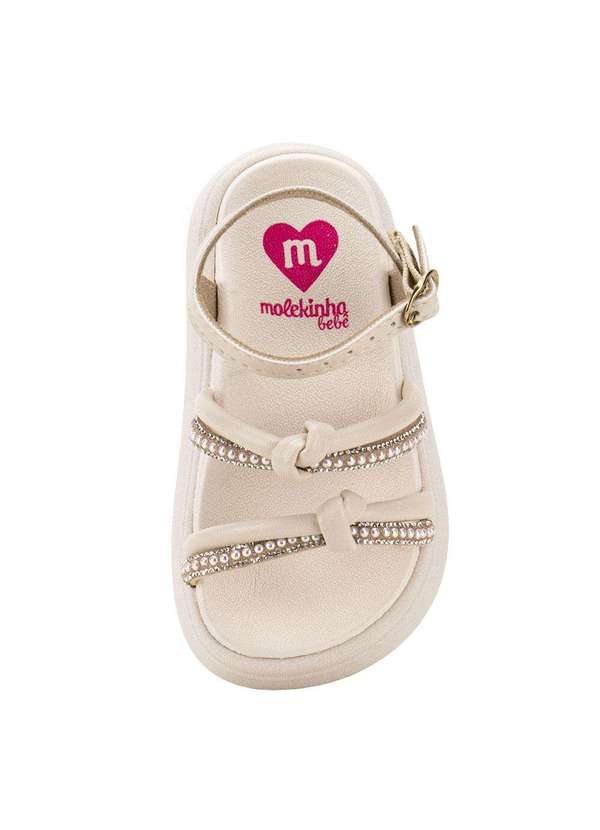 Molekinha - Sandália Infantil Baby Molekinha 2733103 - Marfim 5