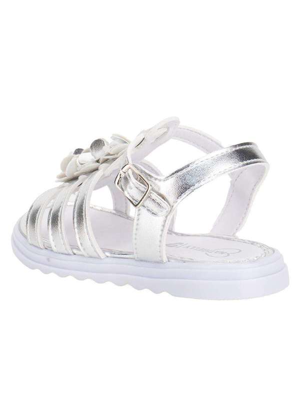 Nathielly - Sandália Infantil Baby Nathielly 0040251 Prata 3