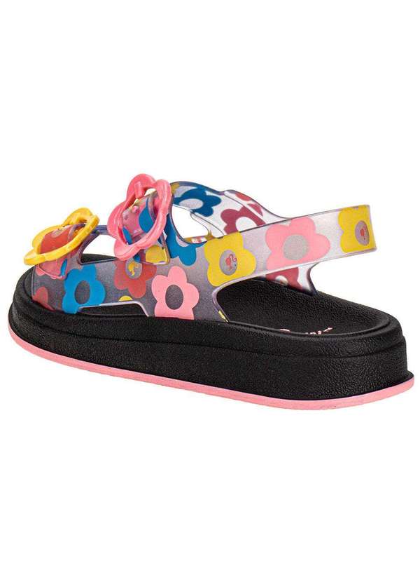 Grendene Kids - Sandália Infantil Barbie New Style Ii Flat Grendene Kids 23375 Preto/Rosa 3