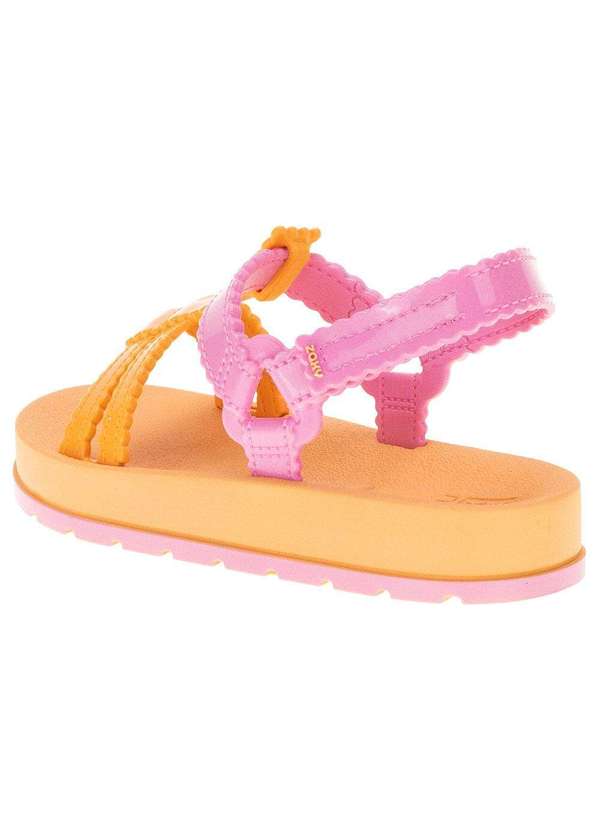 Zaxy - Sandália Infantil Conectadinha Zaxynina - 18641 - Laranja 3