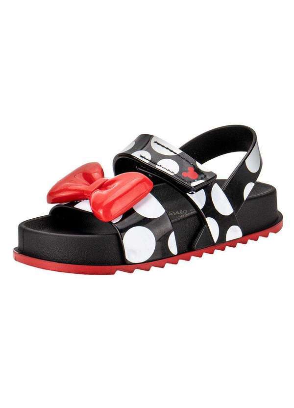 Grendene Kids - Sandália Infantil Disney Minnie Pop Model Grendene Kids 23104 - Preto/Vermelho