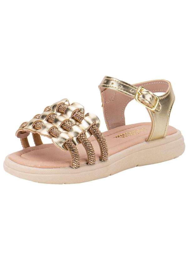 Doce Menina - Sandália Infantil Doce Menina 0607 - Ouro