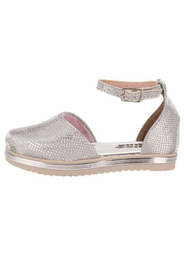 Bella Ninna - Sandália Infantil Espadrille Bella Ninna 12081 - Prata 2