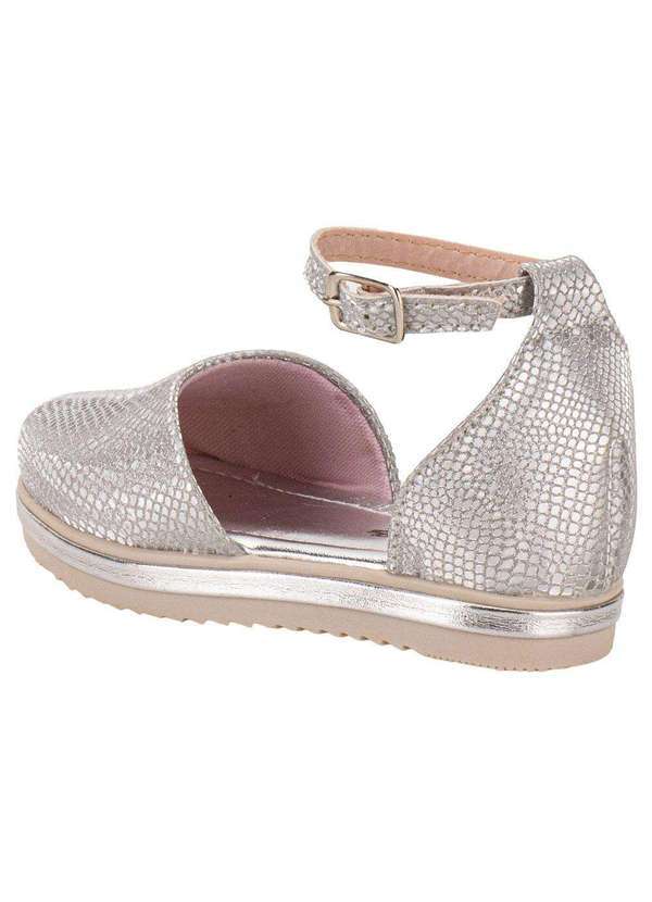 Bella Ninna - Sandália Infantil Espadrille Bella Ninna 12081 - Prata 3