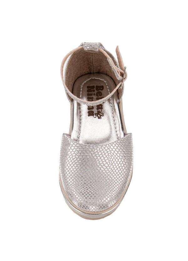 Bella Ninna - Sandália Infantil Espadrille Bella Ninna 12081 - Prata 5