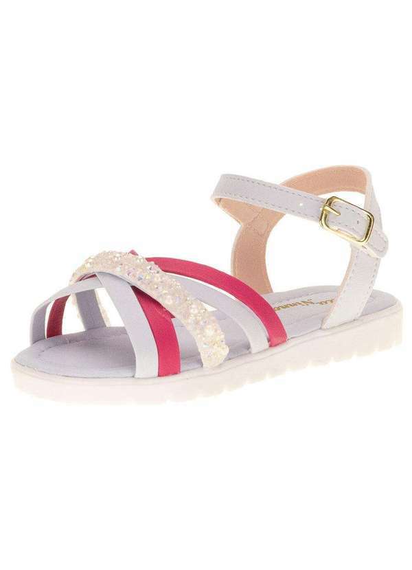 Bella Ninna - Sandália Infantil Feminina Bella Ninna - 61101 - Azul/Rosa
