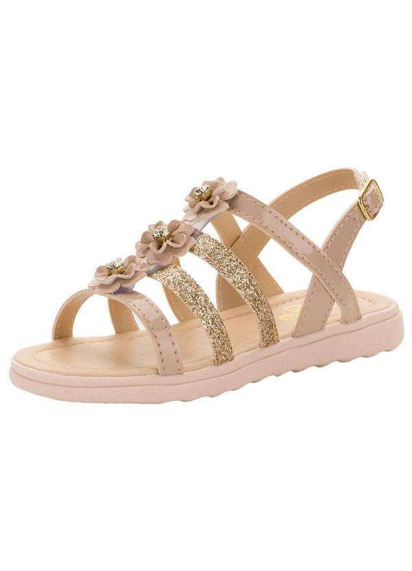 Lily Kids - Sandália Infantil Feminina Lily Kids - 10139 - Bege