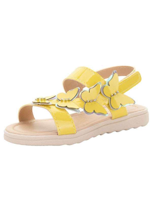 Lily Kids - Sandália Infantil Feminina Lily Kids - 10140 - Amarelo