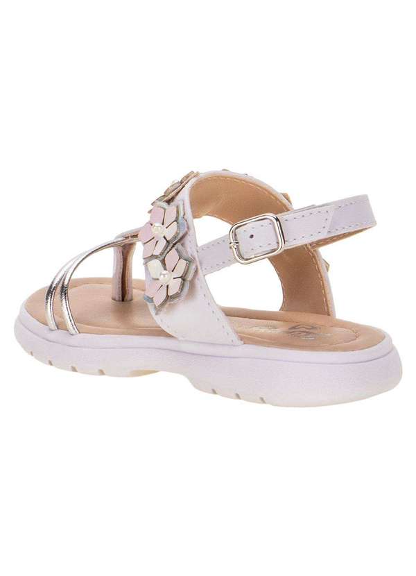 Lily Kids - Sandália Infantil Feminina Lily Kids - 10155 - Branco 3