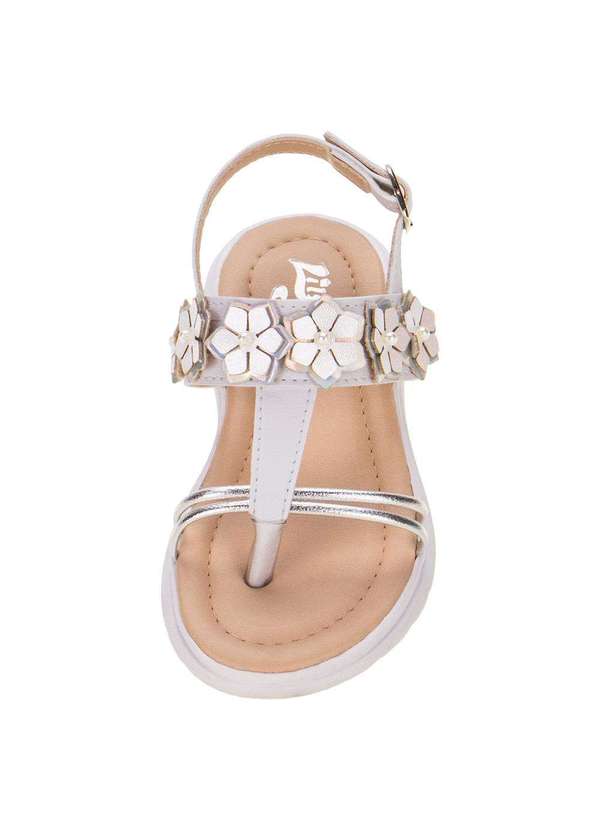 Lily Kids - Sandália Infantil Feminina Lily Kids - 10155 - Branco 5