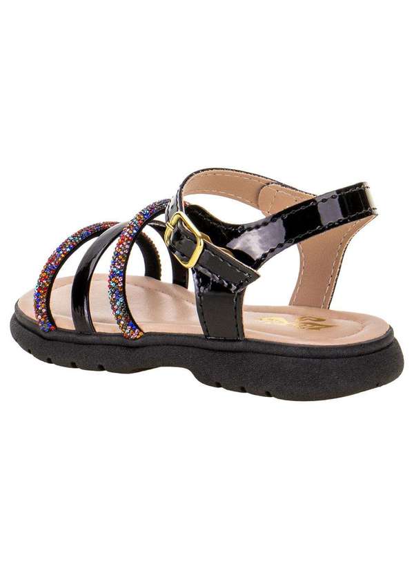 Lily Kids - Sandália Infantil Feminina Lily Kids - 10157 - Preto 3