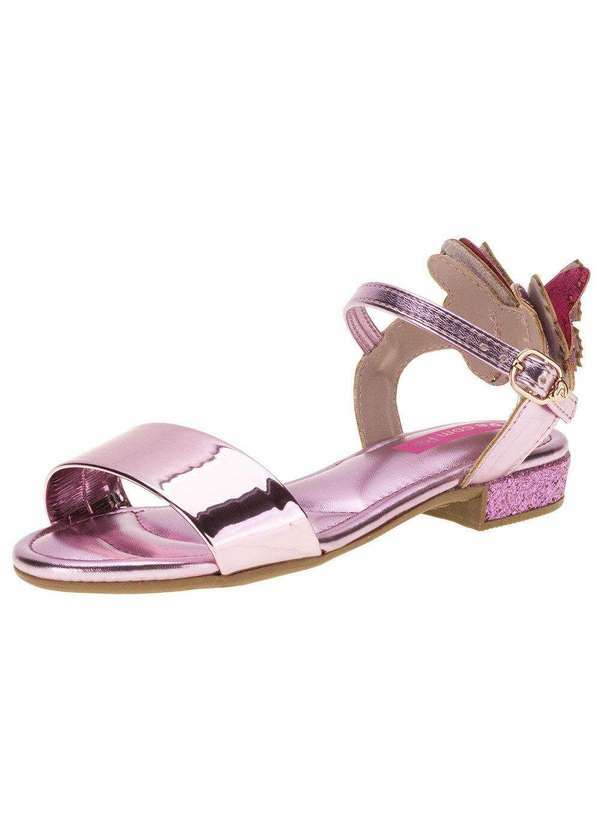 Pé com Pé - Sandália Infantil Feminina Pé com Pé - 21096 - Rosa