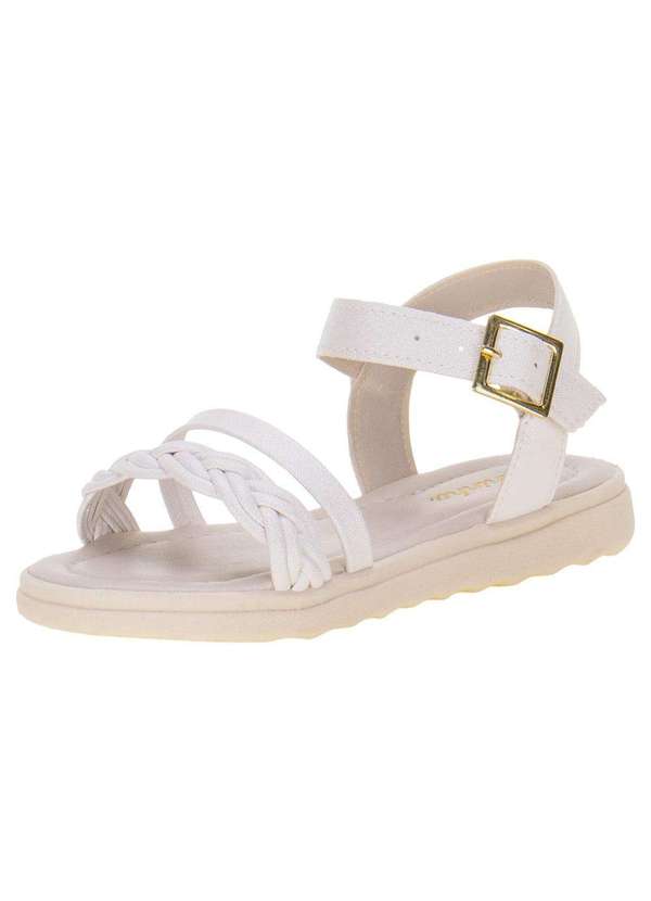 Tininha - Sandália Infantil Feminina Tininha - 08075 - Branco