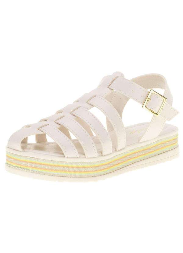 Tininha - Sandália Infantil Flatform Tininha - 29048 - Marfim