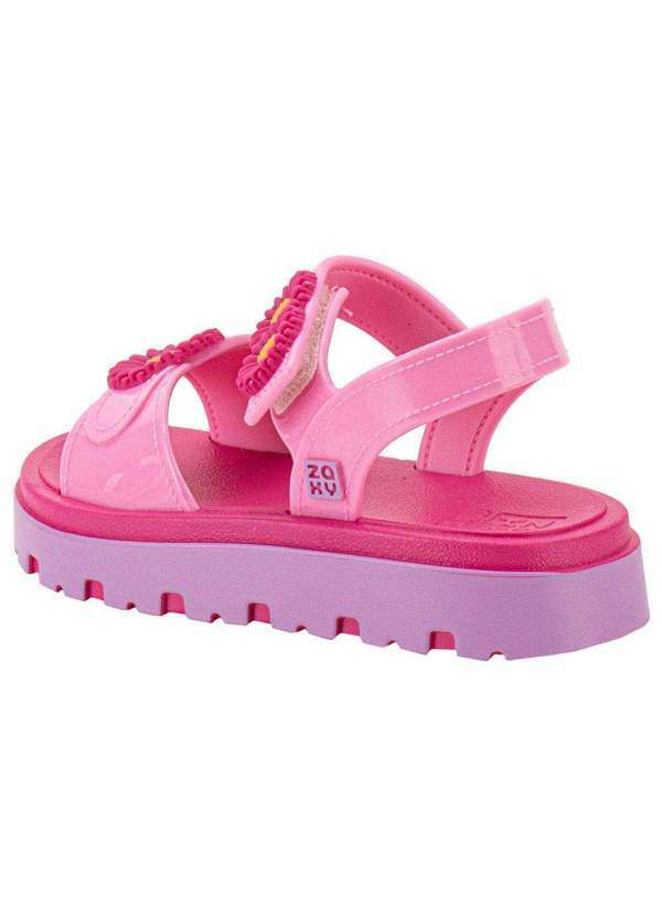 Zaxy - Sandália Infantil Flower Zaxynina 18997 - Pink 3