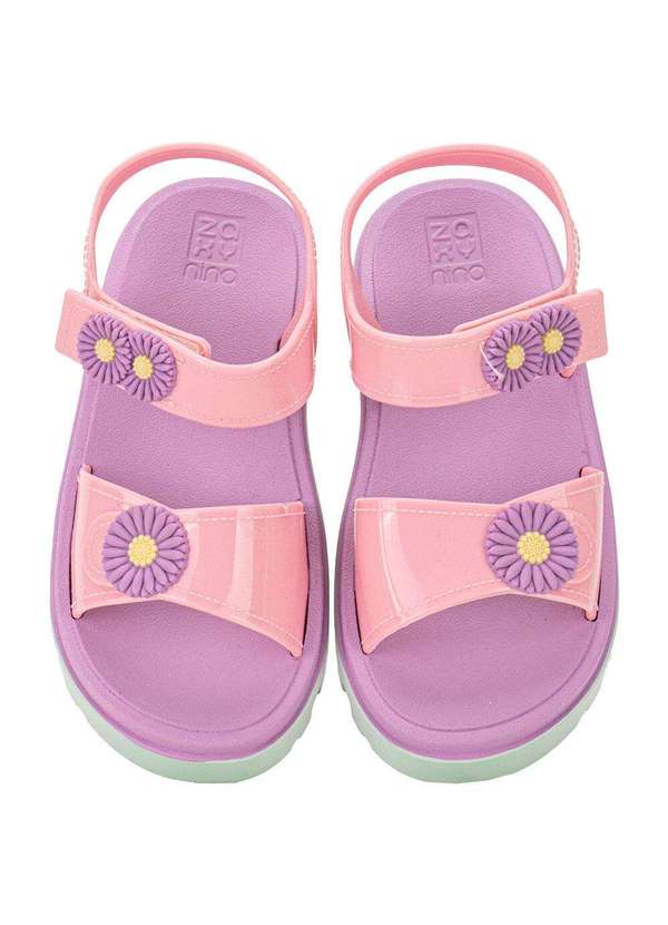 Zaxy - Sandália Infantil Flower Zaxynina 18997 - Rosa/Lilás 5