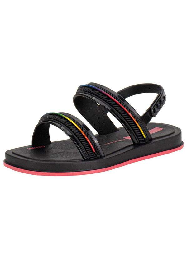 Ipanema - Sandália Infantil Glow Baby Ipanema 27404 - Preto/Rosa