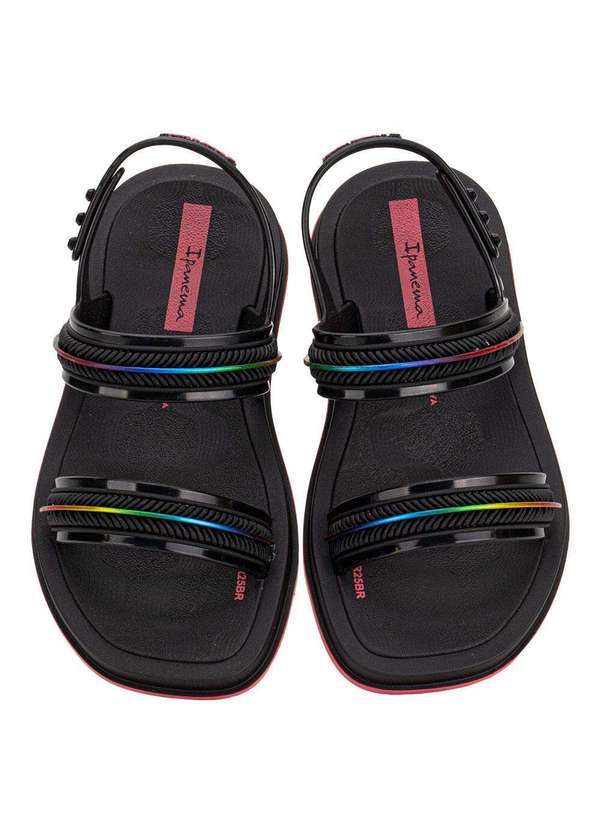 Ipanema - Sandália Infantil Glow Baby Ipanema 27404 - Preto/Rosa 5