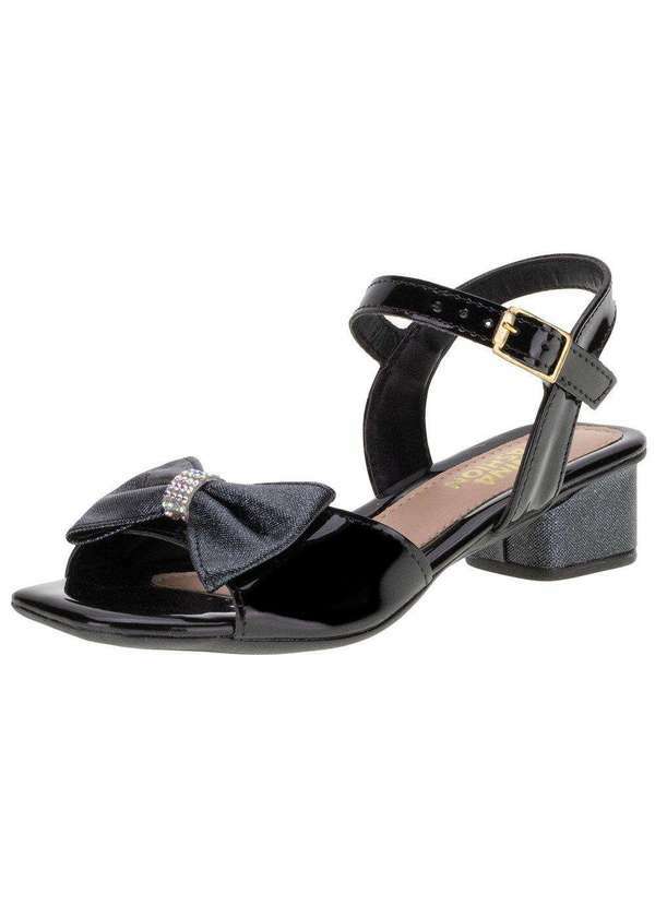 Menina Fashion - Sandália Infantil Menina Fashion - 6887375 - Verniz/Preto