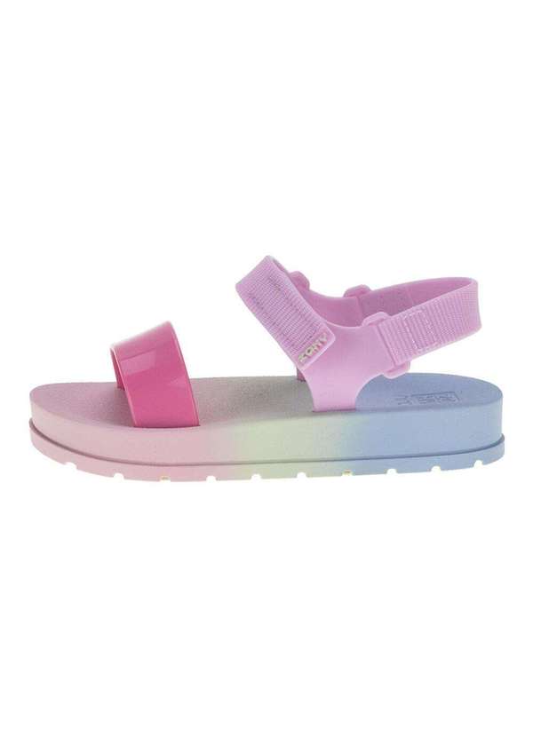 Zaxy - Sandália Infantil Moderninha Zaxynina - 18501 - Azul/Rosa 2