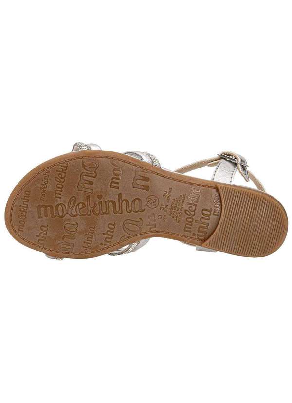 Molekinha - Sandália Infantil Molekinha 21571205 - Prata 4