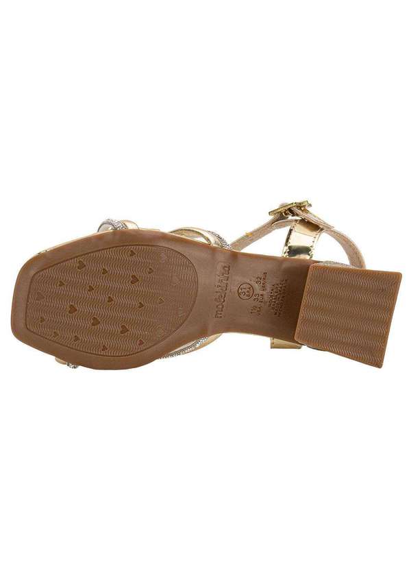 Molekinha - Sandália Infantil Molekinha 2363104 - Ouro 4