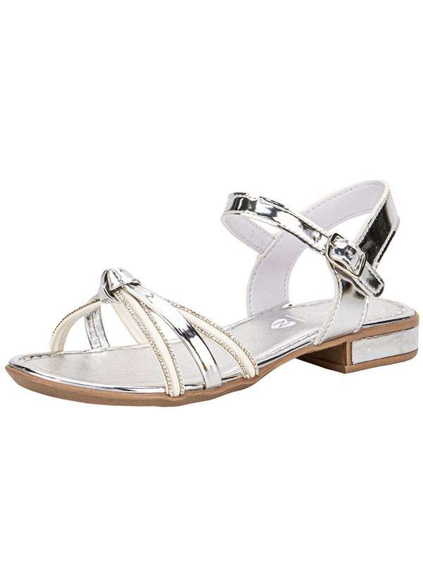 Nathielly - Sandália Infantil Nathielly 022058 Prata