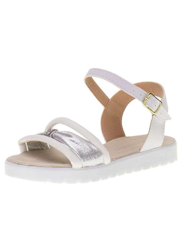 Nayarinha - Sandália Infantil Nayarinha - 507 - Branco/Cinza