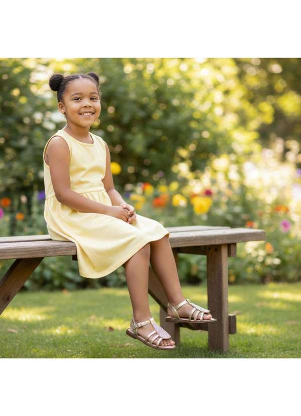 Orto Baby - Sandália Infantil Ortobaby 19113 Ouro 2