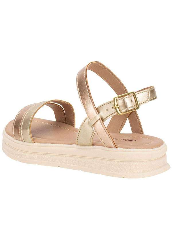 Orto Baby - Sandália Infantil Ortobaby 36016 Ouro/Rosado 3