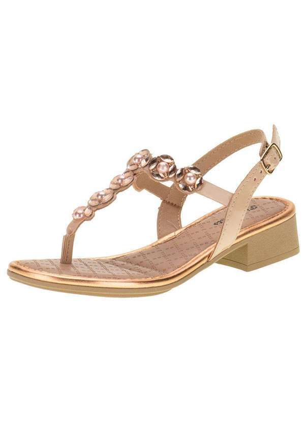 Pink Cats - Sandália Infantil Pink Cats - V2711 - Bronze