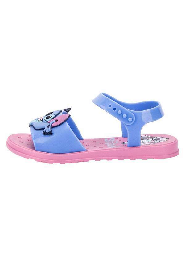 Grendene Kids - Sandália Infantil Stitch To Play Grendene Kids 23196 - Azul/Rosa 2