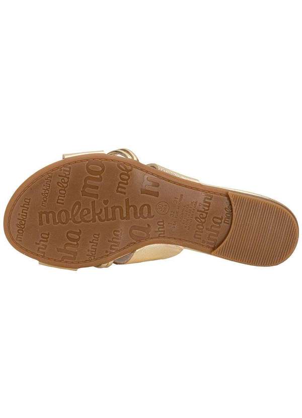Molekinha - Tamanco Infantil Molekinha 21571207 - Ouro 4