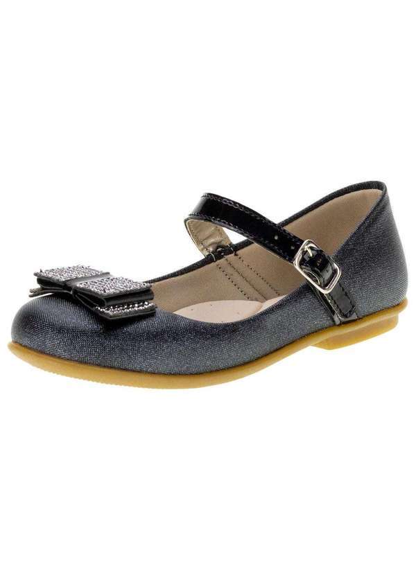 Doce Pé - Sapatilha Infantil Baby Doce Pé - 4021 - Verniz/Preto