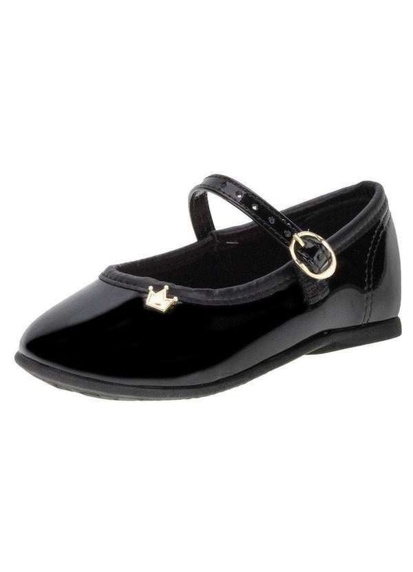 Molekinha - Sapatilha Infantil Feminina Molekinha - 21061029 - Verniz/Preto