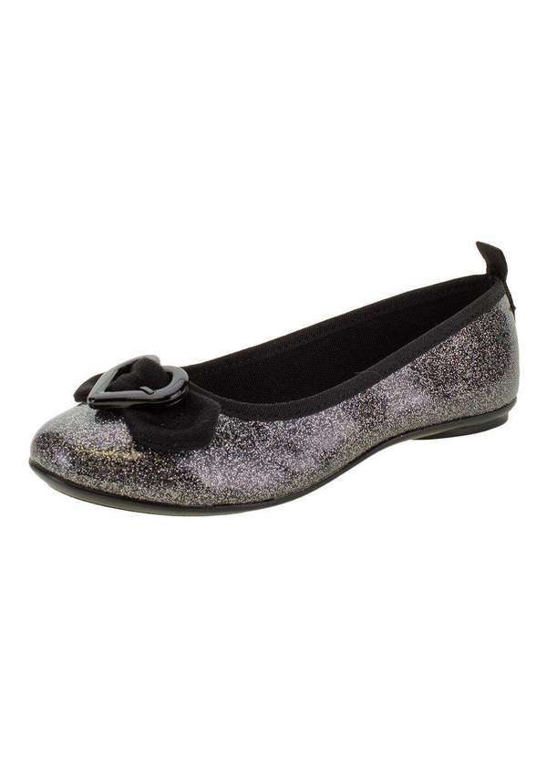 Molekinha - Sapatilha Infantil Feminina Molekinha - 2502333 - Preto/Cinza