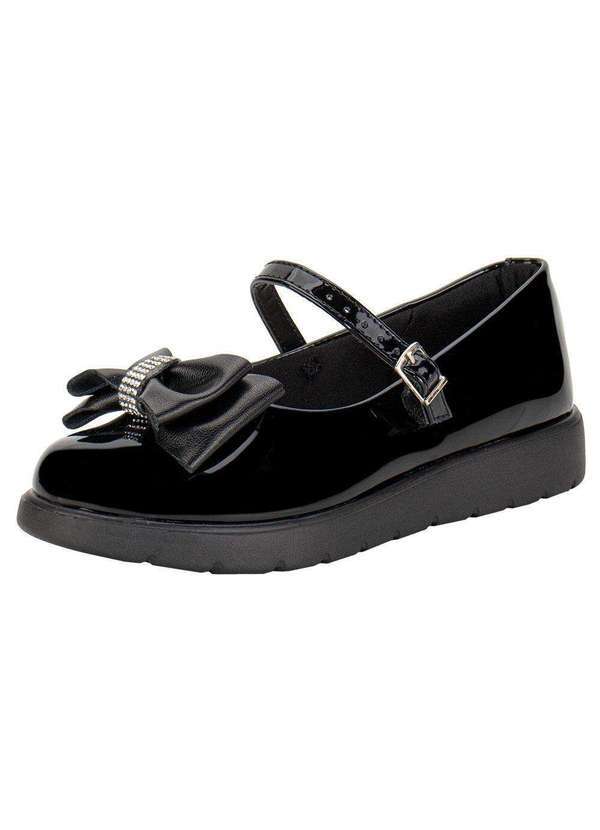Molekinha - Sapatilha Infantil Molekinha 2586101 - Verniz/Preto
