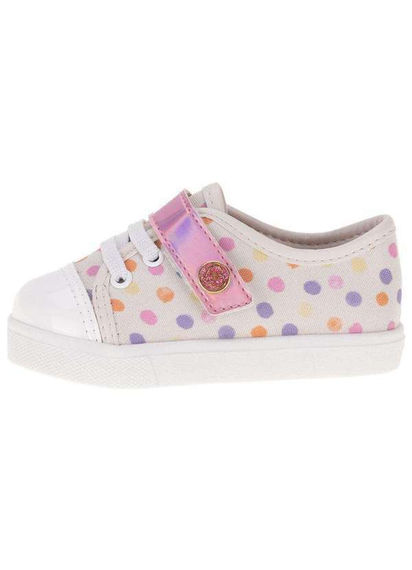 Molekinha - Tênis Infantil Baby Molekinha - 2118575 - Branco/Rosa 2
