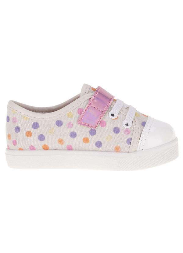 Molekinha - Tênis Infantil Baby Molekinha - 2118575 - Branco/Rosa 5