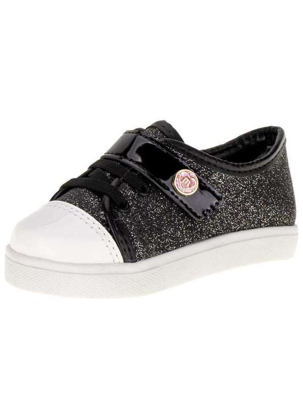 Molekinha - Tênis Infantil Baby Molekinha - 2118575 - Preto/Cinza