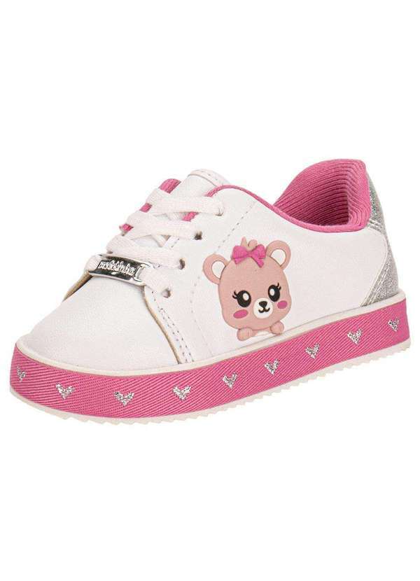 Molekinha - Tênis Infantil Baby Molekinha 2131634 - Branco/Rosa