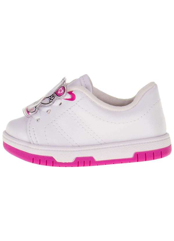 Molekinha - Tênis Infantil Baby Molekinha - 2728102 - Branco/Rosa 2