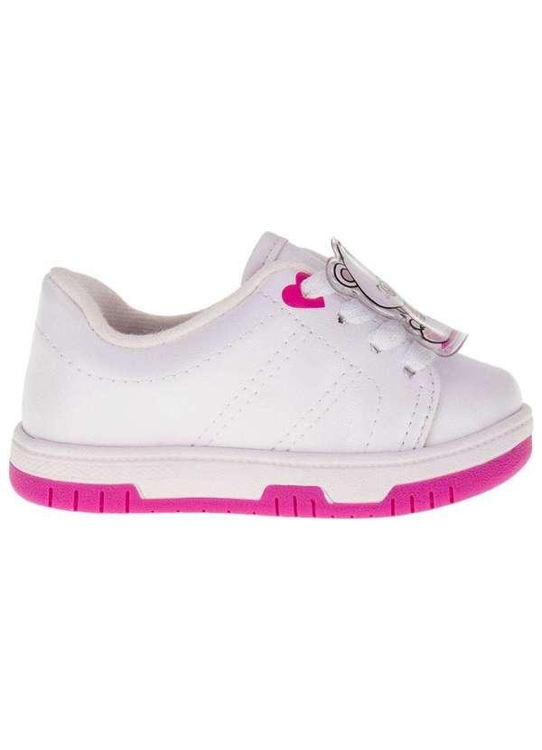Molekinha - Tênis Infantil Baby Molekinha - 2728102 - Branco/Rosa 5