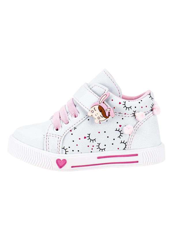 Linda Ju - Tênis Infantil Cano Alto Linda Jú 60221 - Azul/Rosa 2