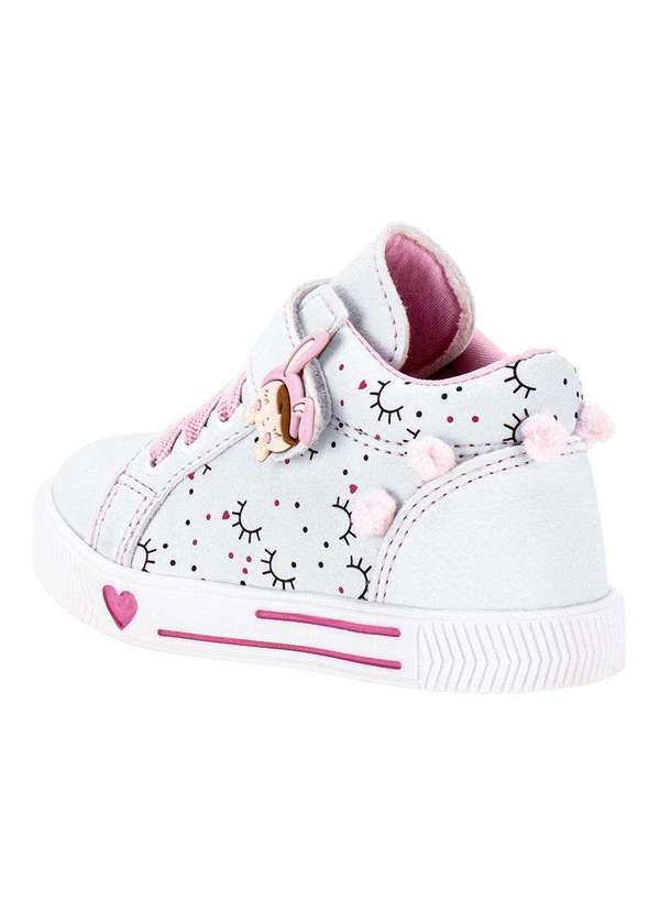 Linda Ju - Tênis Infantil Cano Alto Linda Jú 60221 - Azul/Rosa 3