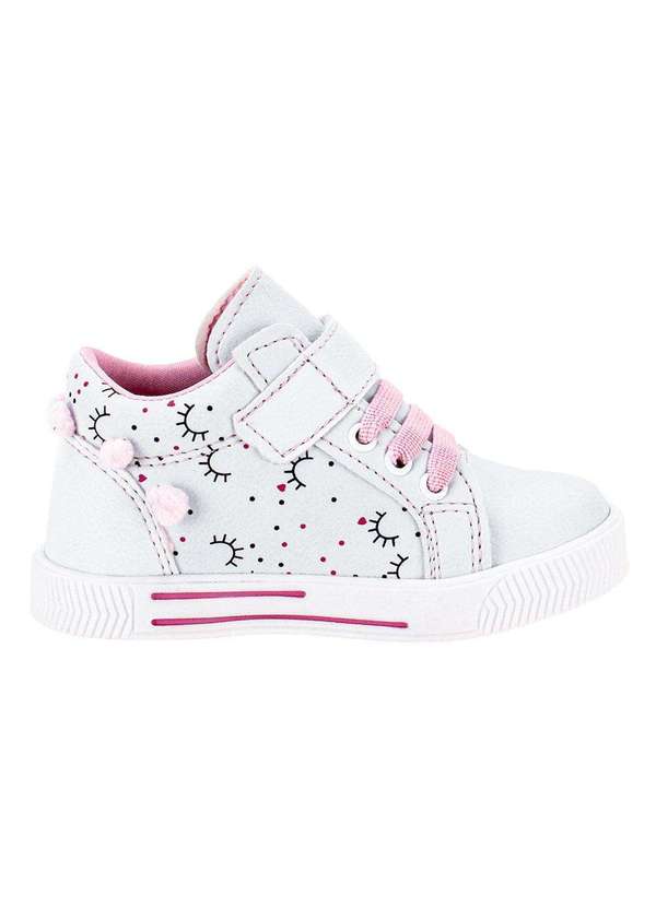 Linda Ju - Tênis Infantil Cano Alto Linda Jú 60221 - Azul/Rosa 5