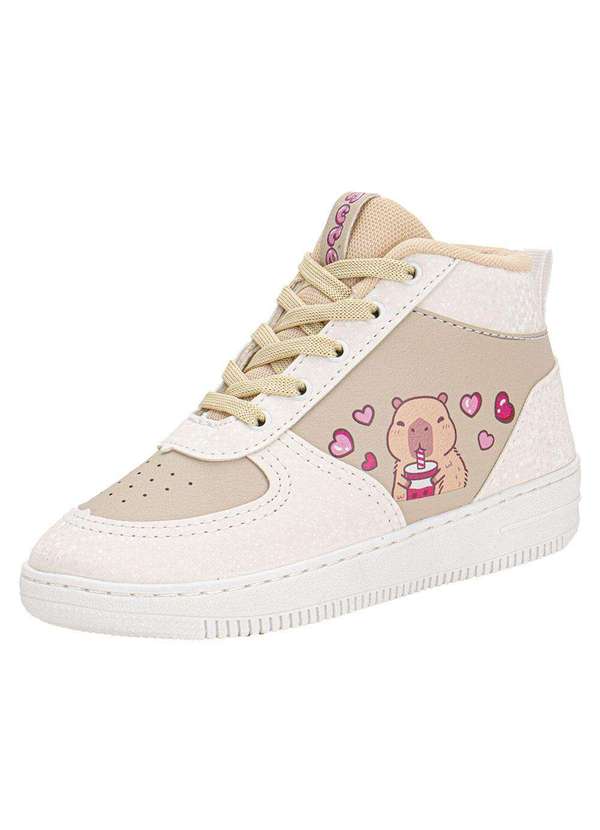 Minipé - Tênis Infantil Capivara Cano Alto Minipé Mp2536s - Bege 1